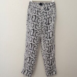 J. Crew Monochrome Animal Print Pants